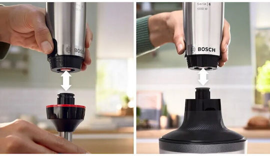 Bosch Serie 6 Blender De Mână Cu Tijă Din Inox 1000W Negru