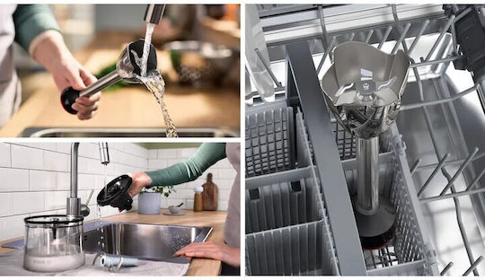 Bosch Serie 6 Blender De Mână Cu Tijă Din Inox 1000W Negru