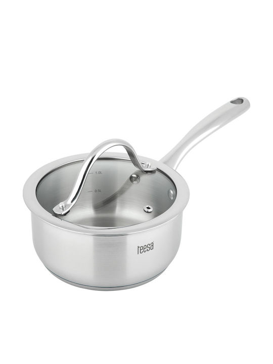 Teesa Cook Expert Master Stainless Steel Pots Set with Ceramic Interior Coating 6 Pieces
