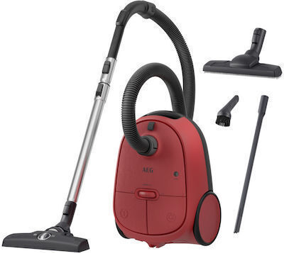 AEG Clean 6000 Aspirator 850W cu sac 3.5lt Roșie