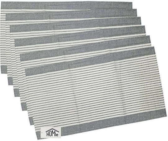 HOMie Prosop din 100% Bumbac în Culoarea Gri 60x30cm 12buc