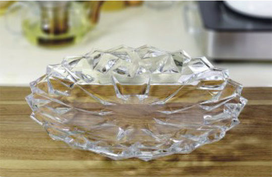 Homestyle Rocks Serving Platter Transparent with Diameter 33.5cm Homestyle Rocks Serving Platter Transparent with Diameter 33.5cm
