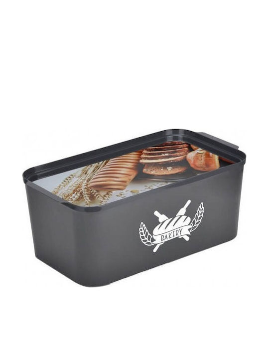TnS Cutie de pâine cu capac Plastic Neagră