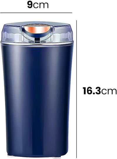 Avizar Elektrische Kaffeemühle 250W Multifunktion Mühle Kaffee Gewürze In Edelstahl Blau