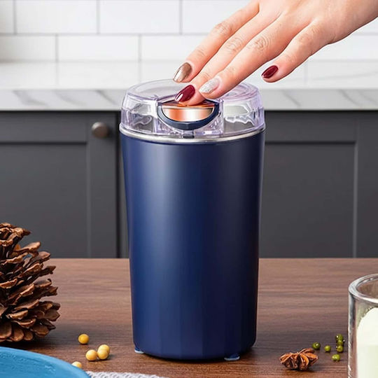 Avizar Elektrische Kaffeemühle 250W Multifunktion Mühle Kaffee Gewürze In Edelstahl Blau