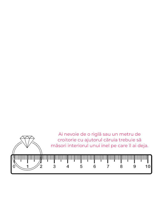 Fashion Inel Inteligent 18mm Alb