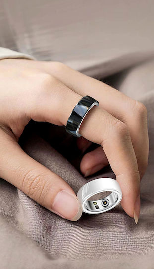 Fashion Smart Ring 18mm mit Pulsmesser Schwarz