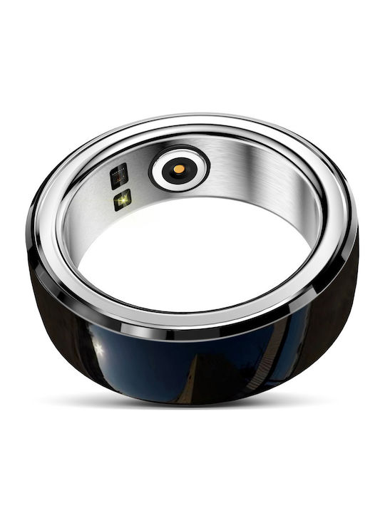 Fashion Smart Ring 18mm with Heart Rate Monitor Black