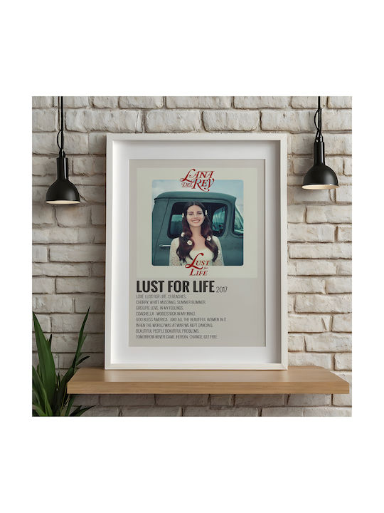 Music Poster Lust Life Lana Del Rey Ms520 30cm X 40cm