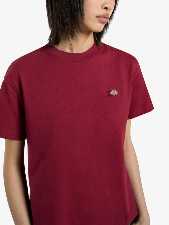 Women's Crop T-shirt Burgundy