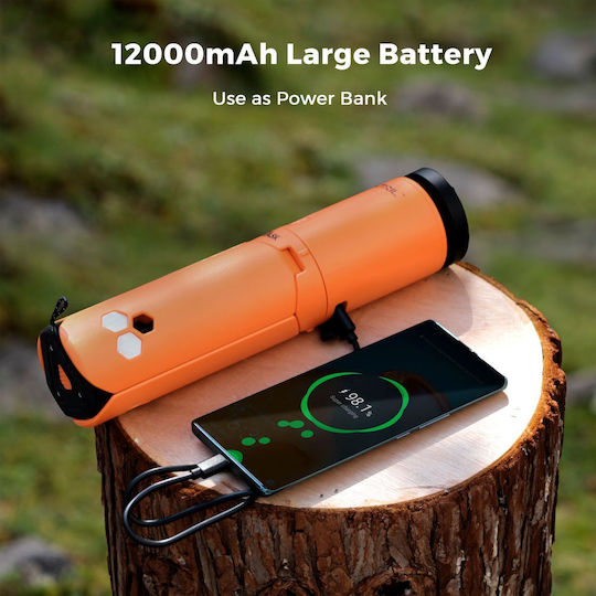 Flextail Evo Rechargeable Lantern for Camping with Flashlight Orange