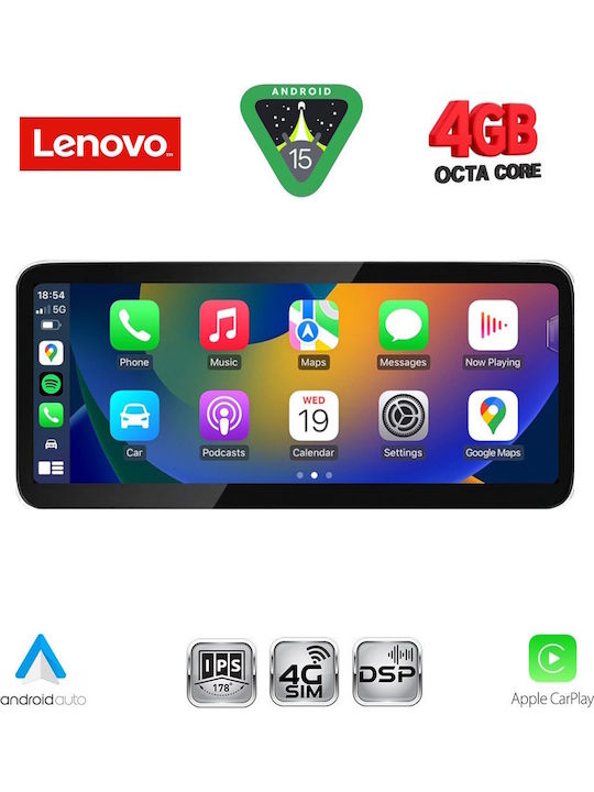Lenovo Sistem Audio Auto pentru Mercedes-Benz Clasa B 2012-2015 (Bluetooth/USB/WiFi/GPS/Apple-Carplay/Android-Auto) cu Ecran Tactil 10.33"