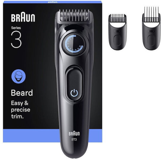 Braun Επαναφορτιζόμενη Κουρευτική Μηχανή Μαύρη BT3520