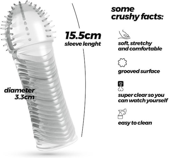 Crushious Penis Extension Clear 15.5cm