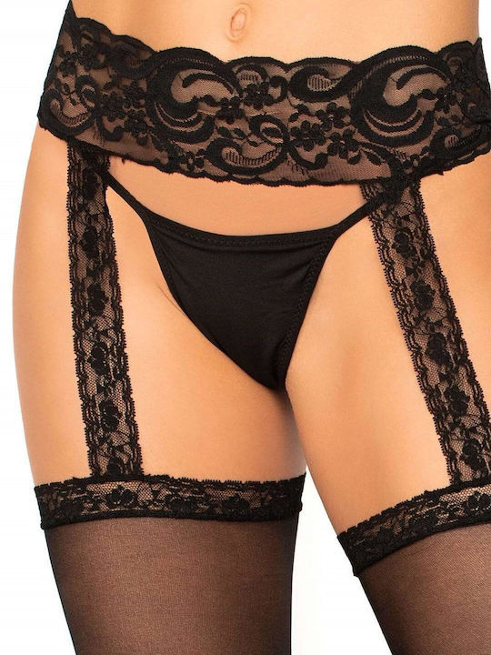 Leg Avenue Sheer Thigh Highs Sexy Κάλτσες Μαύρες