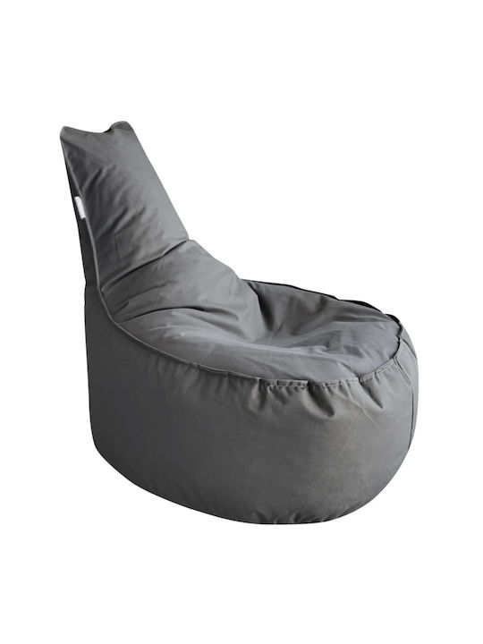 Fotolii Puf Pară Impermeabil Culoare Gri 60x30x70cm