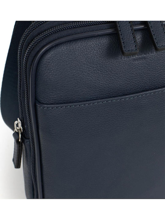 Leather Men's Bag Shoulder / Crossbody Blue