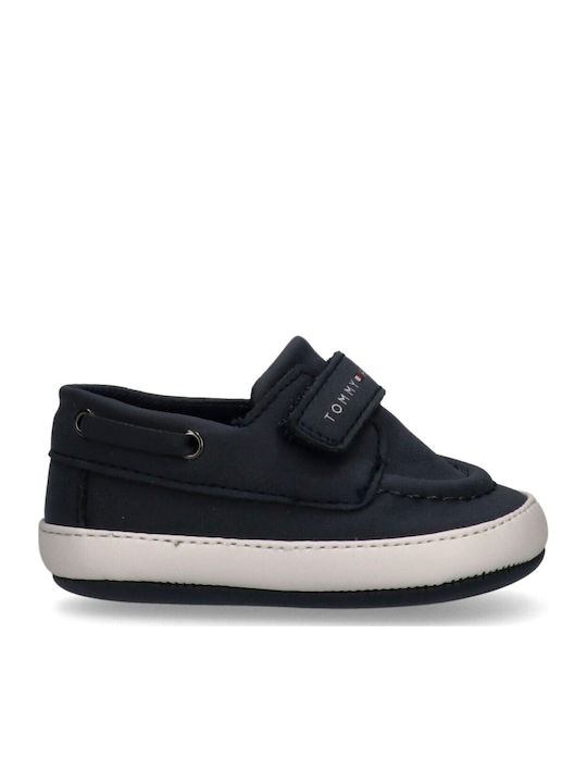 Tommy Hilfiger Βρεφικά Μοκασίνια Αγκαλιάς Navy Μπλε