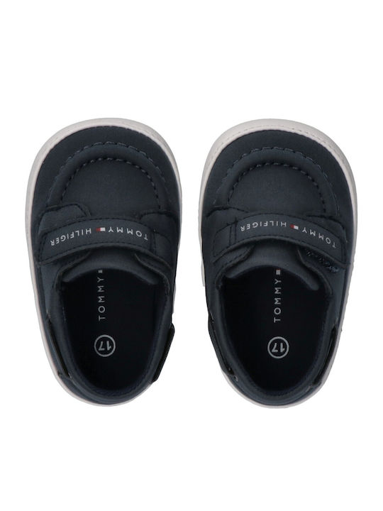 Tommy Hilfiger Βρεφικά Μοκασίνια Αγκαλιάς Navy Μπλε
