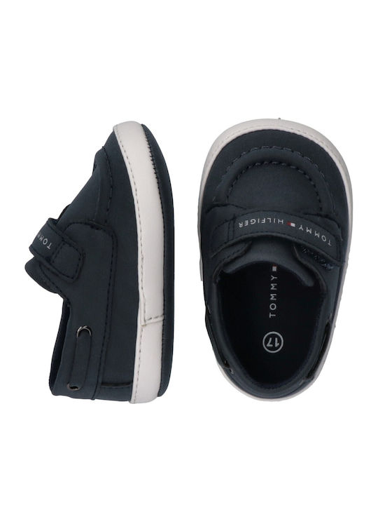 Tommy Hilfiger Βρεφικά Μοκασίνια Αγκαλιάς Navy Μπλε