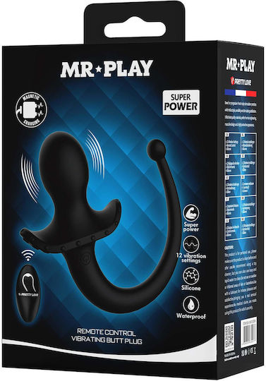 Mr. Play Анална тапа с възможност за безжична работа и вибрация