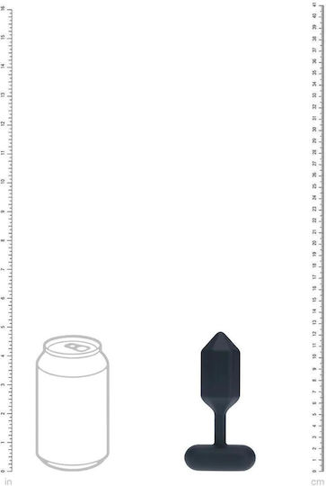 Shots Анална тапа с вибрация Medium Черна
