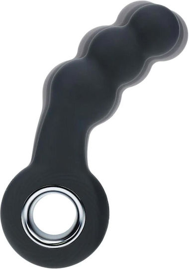 Shots Beaded Anal Vibrator Black