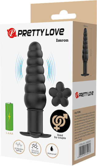 Pretty Love Plug Anal Cu Vibrație Negru 11cm