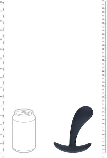 Shots Prostate Stimulator Πρωκτική Σφήνα με Δόνηση Medium Μαύρη