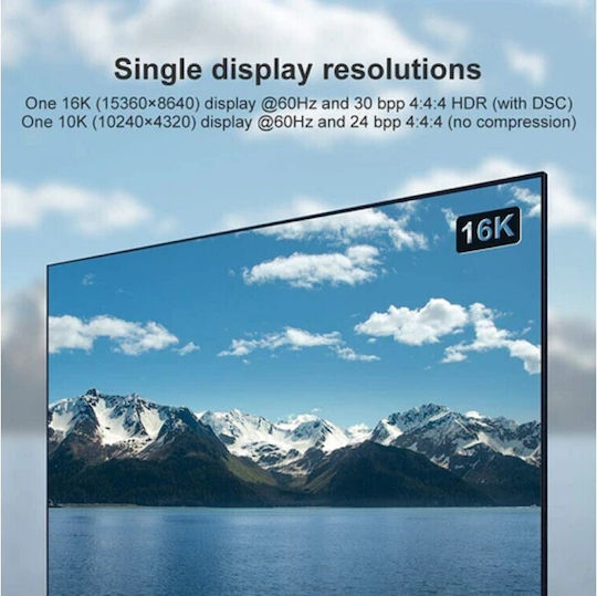 Nordic Cable DisplayPort male - DisplayPort male 3m Black (DP-630)