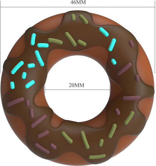 Pretty Love Choco Super Donut Silicone Cock Ring