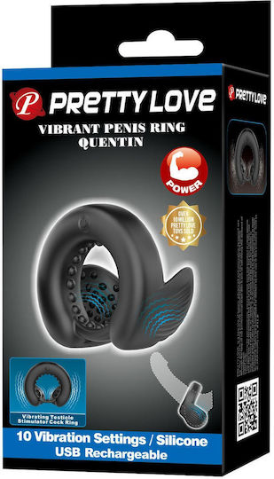 Pretty Love Quentin Vibrating Silicone Cock Ring