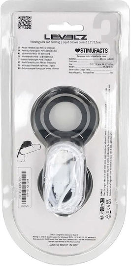 Vibrating Cock Ball Ring Winged Stimulator Black