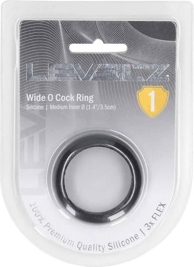 Wide O Silicone Cockring M 35mm Black