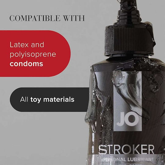 System Jo Jo Stroker Lubricant 8oz 240ml Black