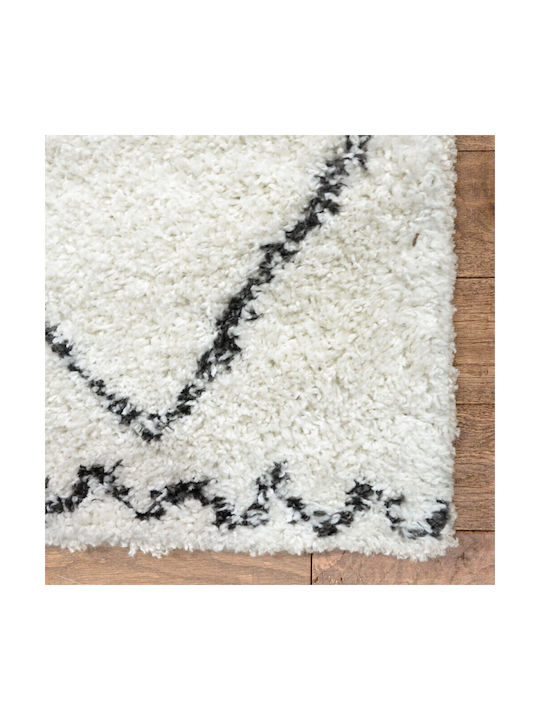 Shaggy Moroccan 120x170cm Ivory-black Shaggy Moroccan 120x170cm Ivory-black