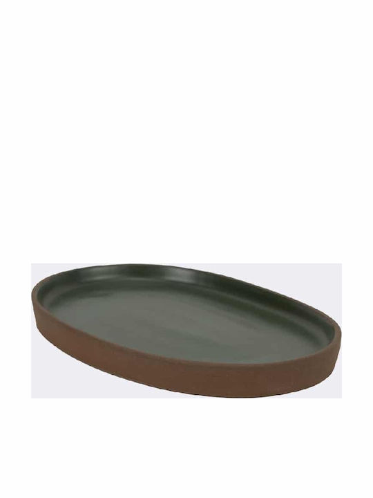 Maria Portugal Platou de Servire Oval din Porțelan Gri 20x13.5buc 4buc Maria Portugal Platou de Servire Oval din Porțelan Gri 20x13.5buc 4buc