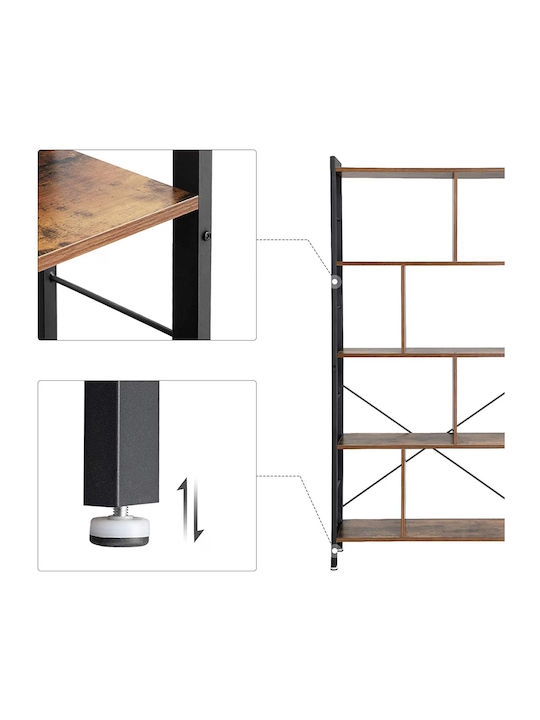 Bookcase Brown 74x30x154.5cm