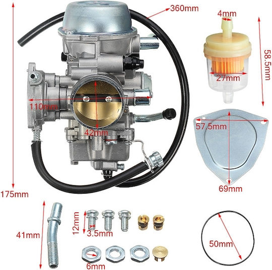 Carburator ATV Bombardier Can-Am DS650 2000-2007