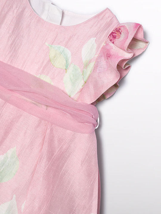 Children's Dress Linen Pink