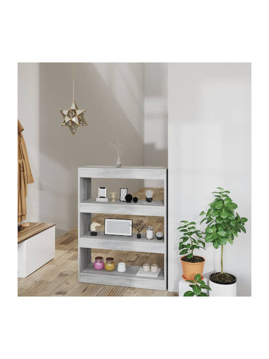 Grey Sonoma Bookcase 80x30x103cm
