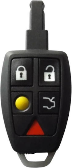 Κέλυφος Τηλεκοντρόλ Αυτοκινήτου Smartkey Volvo 5 Κουμπιά