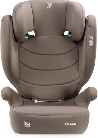 Moni i-Race Baby Car Seat Booster i-Size with Isofix Beige 15-36 kg