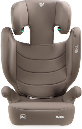 Moni i-Race Baby Car Seat Booster i-Size with Isofix Beige 15-36 kg