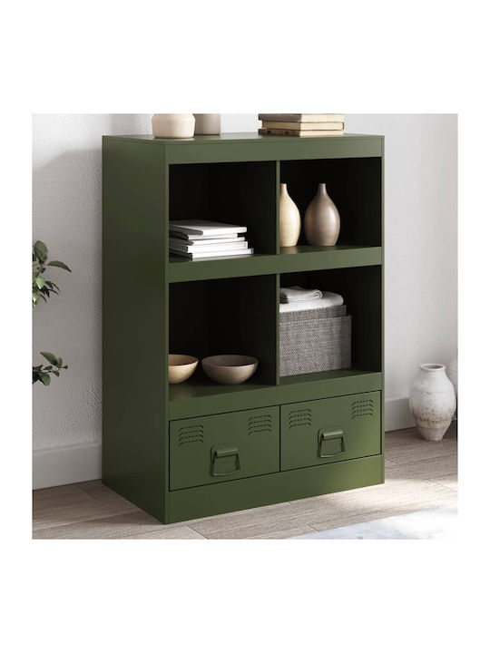 Green Olive Bookcase 67x39x95cm