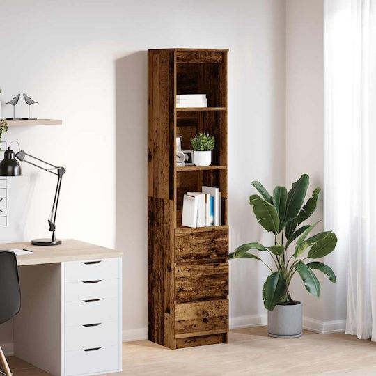 Brown Bookcase 37.5x35x180cm