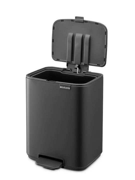Brabantia Metallisch Badezimmer Mülleimer 7Es Gray