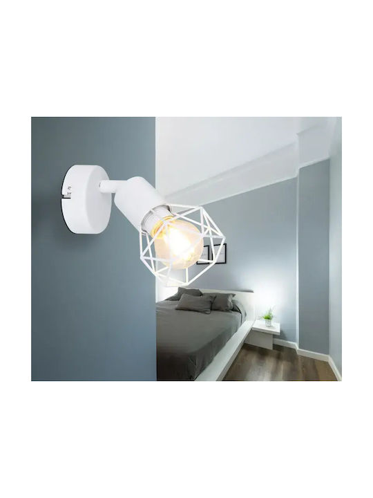 Globo Lighting Xara I Modern Lamp Wall with Socket E14 White 13x12.5cm