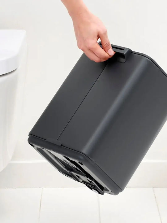 Brabantia Metallisch Badezimmer Mülleimer 7Es Gray