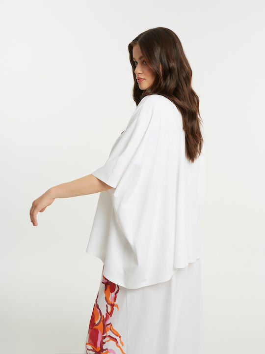 Γυναικείο Oversized T-shirt Λευκό